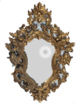 Large 19th century cornucopia mirror