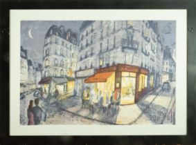 "Paris", Lithography 24/100, Josep Moscardó (Barcelona, ​​1953)