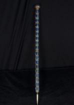 Rare 19th century Jewish Torah Pointer in silver, bronze and lapis lazuli, possibly Armenia