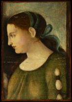 Italian school of the 16th century - early 17th century, Half-length Portrait of a Maiden