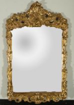 French mirror in gilded wood and stucco from the 19th century