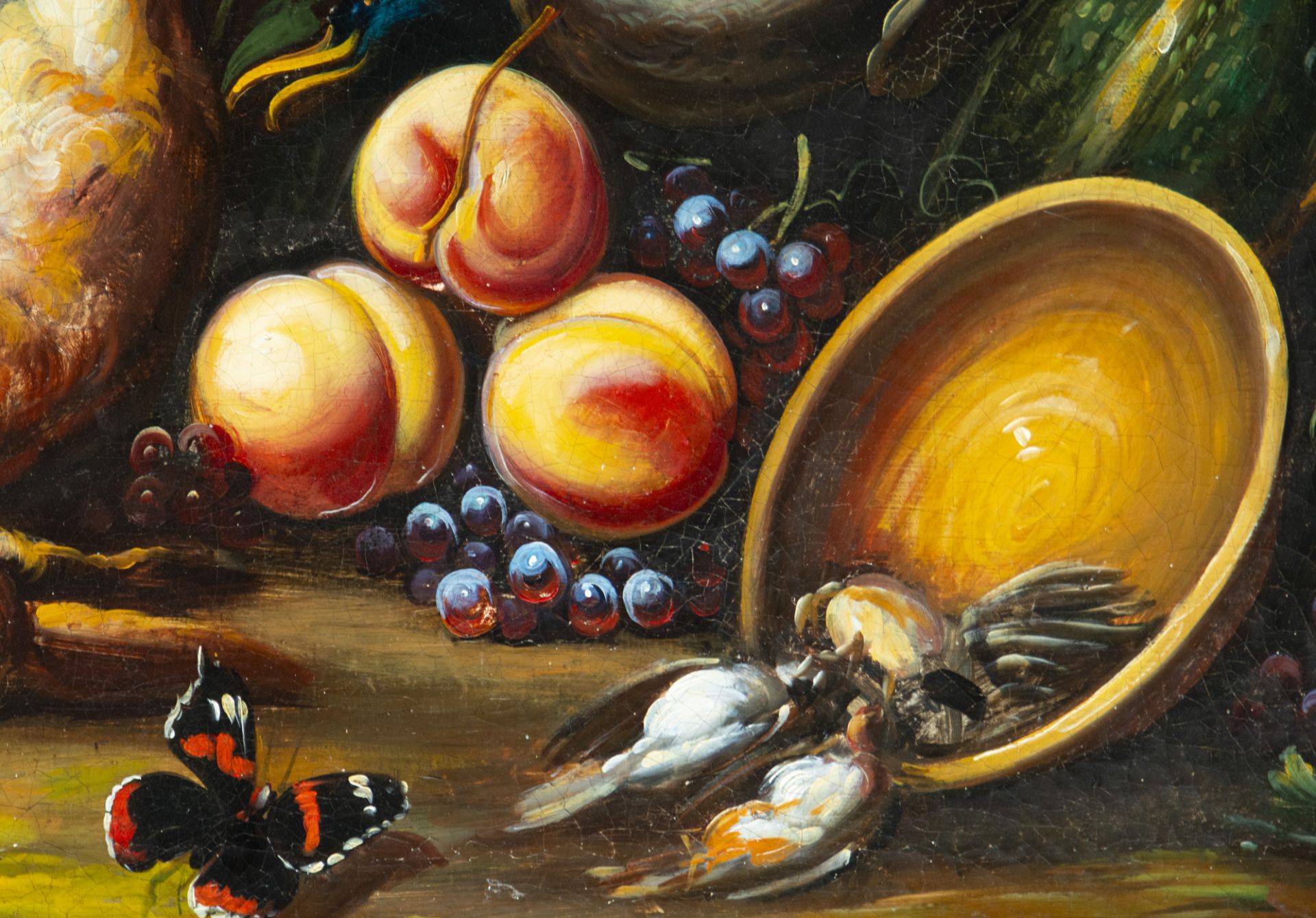 Italian still life of game and fruits 19th century - Image 4 of 6