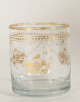 Elegant glass vase from La Granja, 19th century