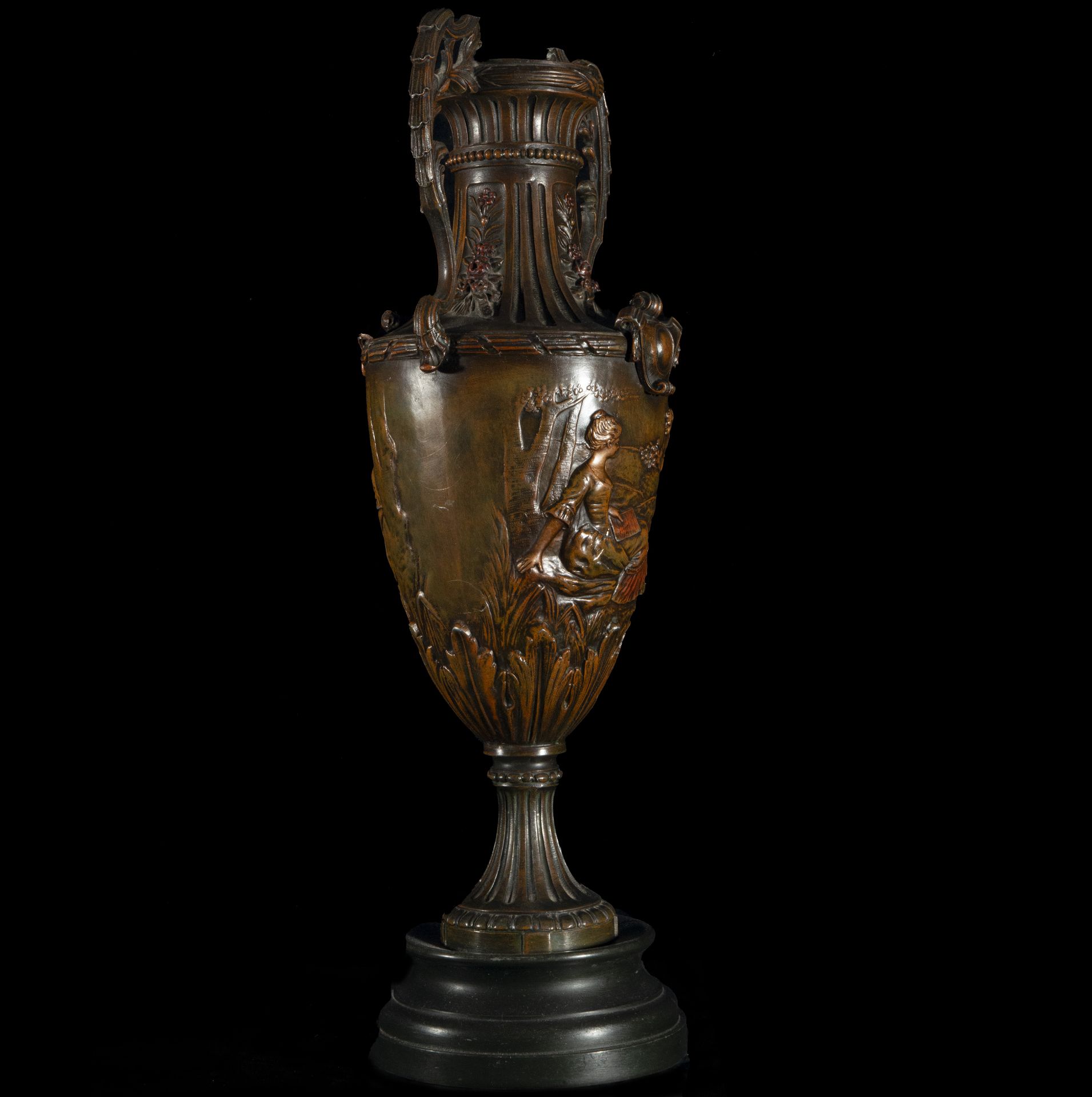 Pair of Neoclassical style glasses from the 19th century - Image 3 of 6