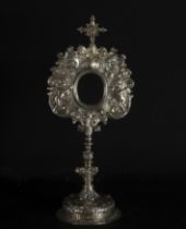 Important Custody in Baroque Sterling silver from the 18th century, Marks of Venice