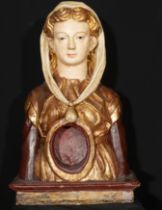 Tuscan Renaissance reliquary bust of the 15th century early 16th century