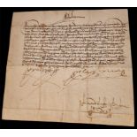 Manuscript signed by the Catholic Monarchs Isabel and Ferdinand, dated in Valladolid on December 24,
