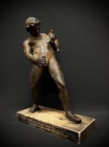 Neapolitan Grand Tour Italian Bacchus Sculpture Neapolitan foundry 19th century