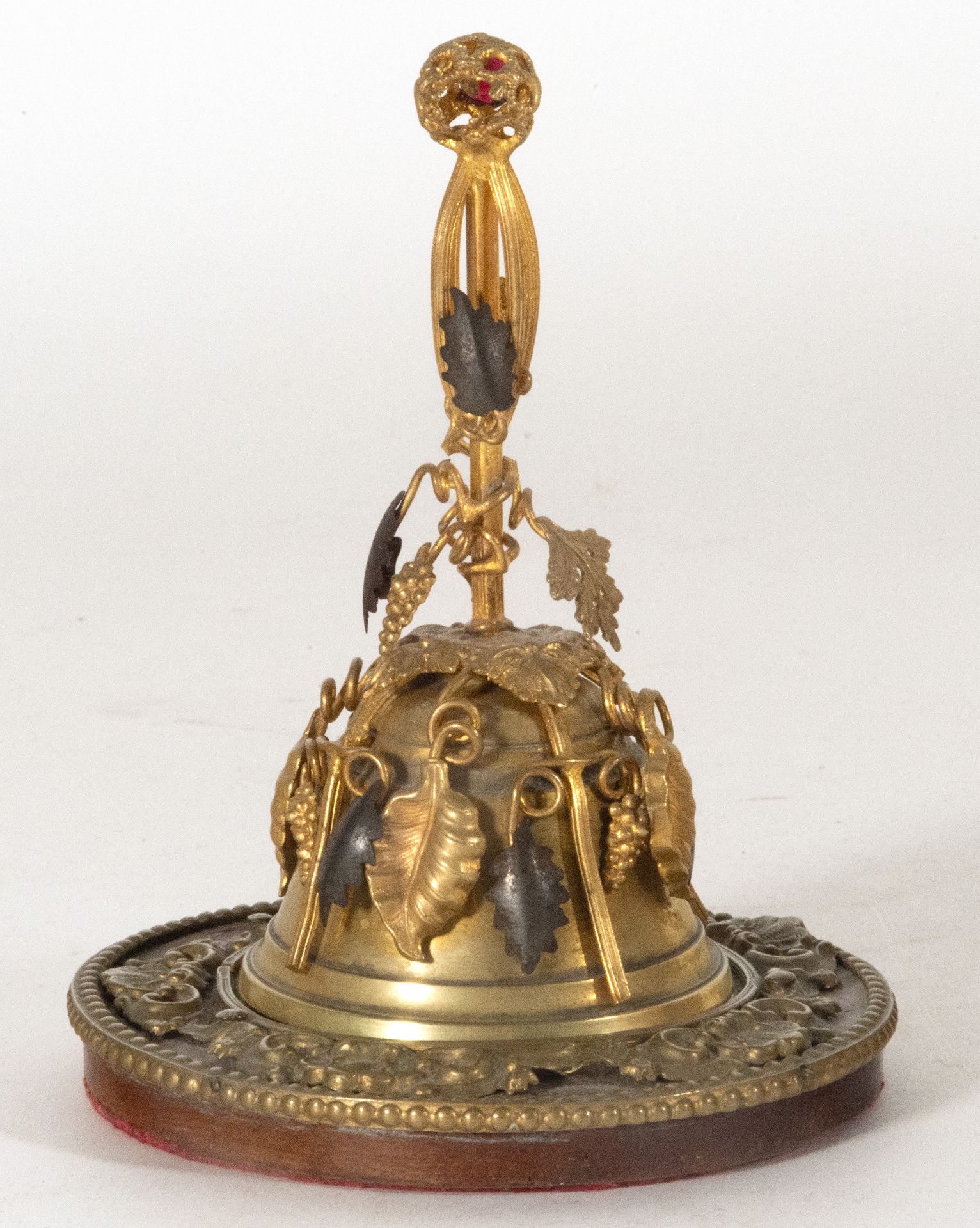 Napoleon III gilt bronze service bell