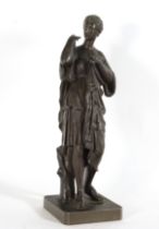 Large Grand Tour bronze figure of Diana de Gabies or "Gabios", after models by Thomire, French work 