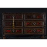 Spanish colonial tabletop cabinet in mother-of-pearl shell, 18th - 19th century