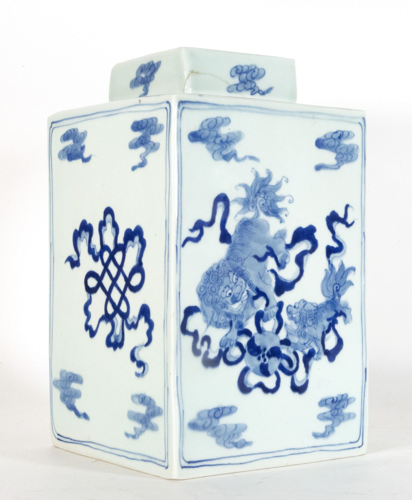 Chinese tibor in cobalt blue porcelain, late 19th century - Image 3 of 5
