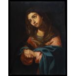 Important Praying Virgin Mary, Madrid or Toledo school of Luis Tristán or follower of El Greco, earl