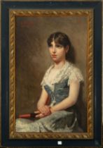 Portrait of a woman, Spanish school, 19th century