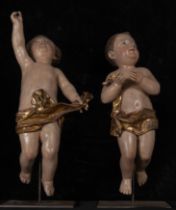 Decorative Italian Baroque Couple of Loves or Angels from the 18th century - early 18th century, Rom