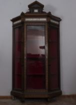 Bone inlaid display case, possibly 19th century French or Venetian work