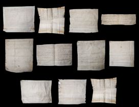 Lot of eleven documents of Catalonia, 16th century
