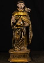 Sculpture of Saint Ambrose, Spanish school, 17th - 18th centuries