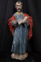 Wooden sculpture of Saint Barnabas, 17th century