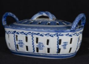 Chinese Porcelain Bread Box, Compañía de Indias, 19th century