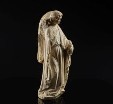 Angel of the Annunciation, Ile-de-France, 14th - 15th century French Gothic