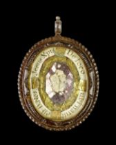 Steel reliquary pendant. Spanish, 17th century.