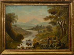Pastoral landscape with river, 18th century