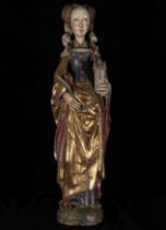 Large Saint Barbara - Following Models of the ancient Gothic of Mechelen, 18th to 19th centuries