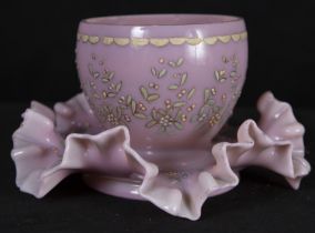 Art Nouveau opaline vase