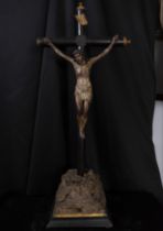 Wood carving of Christ Crucified, 19th century