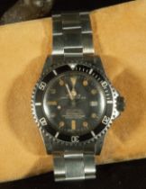 Very Rare Vintage Rolex "Double Red" Sea Dweller model 1665 in steel, 1970s
