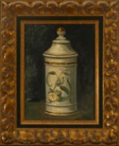 Emilio Sala (1850 - 1910), signed, Still life of ceramic jar, Valencian romanticist school, 19th - 2