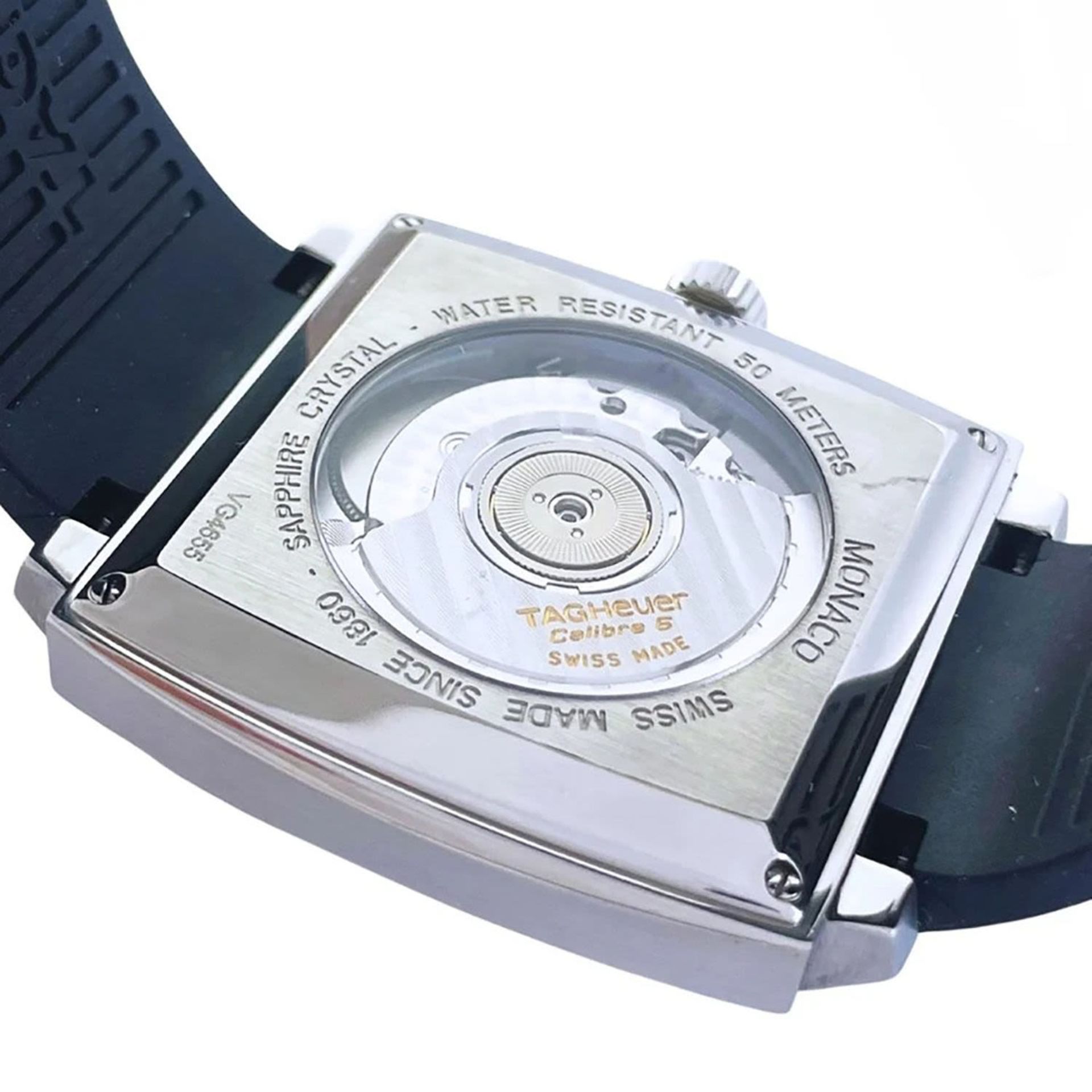 Tag Heuer Monaco Deep Blue model wristwatch in steel, for men, year 2007 - Bild 6 aus 7