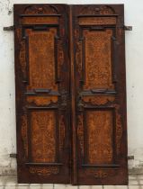 Pair of two cupboard leaves, Germany, 17th century