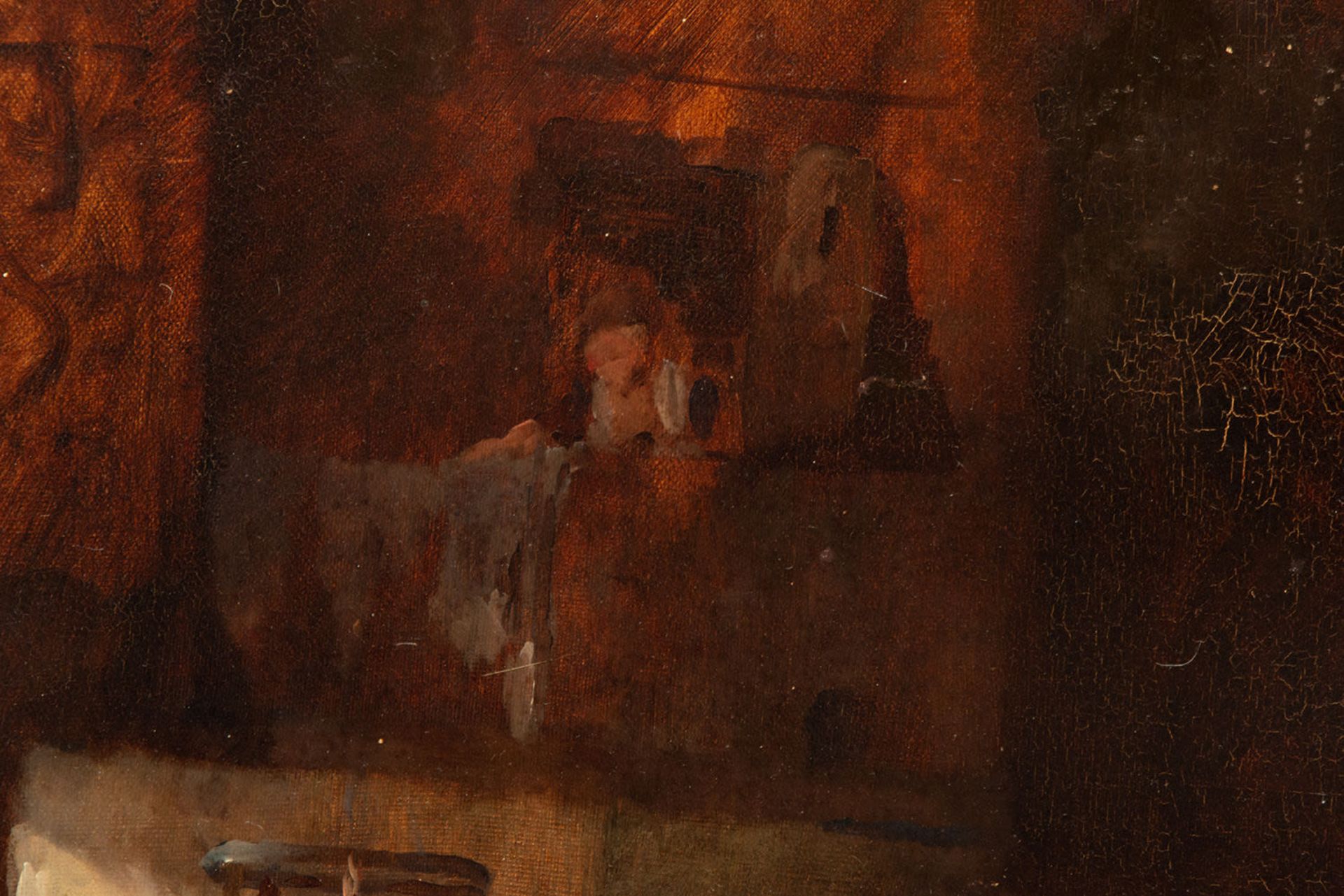 Tavern scene, Alejandro Ferrant, 19th century - Image 7 of 8