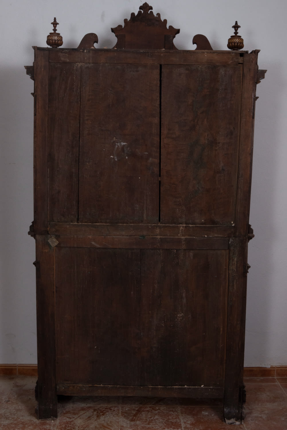 Two-section sideboard with bone inlays from the 19th century - Image 2 of 2