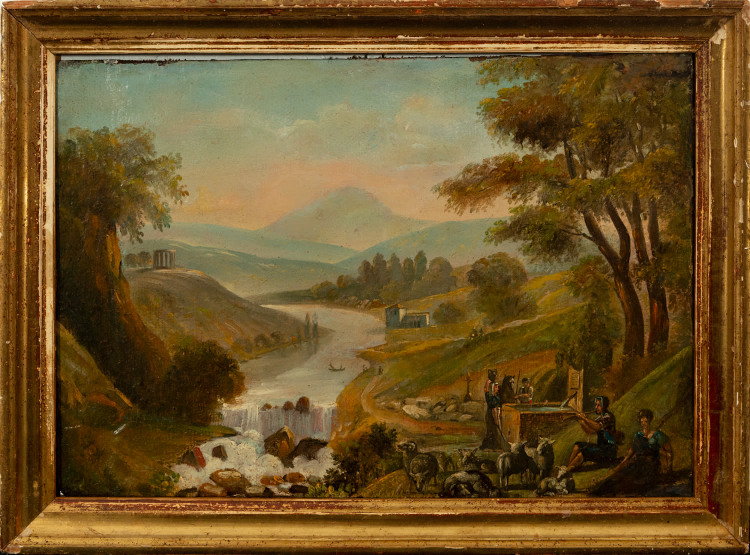 Pastoral landscape with river, 18th century