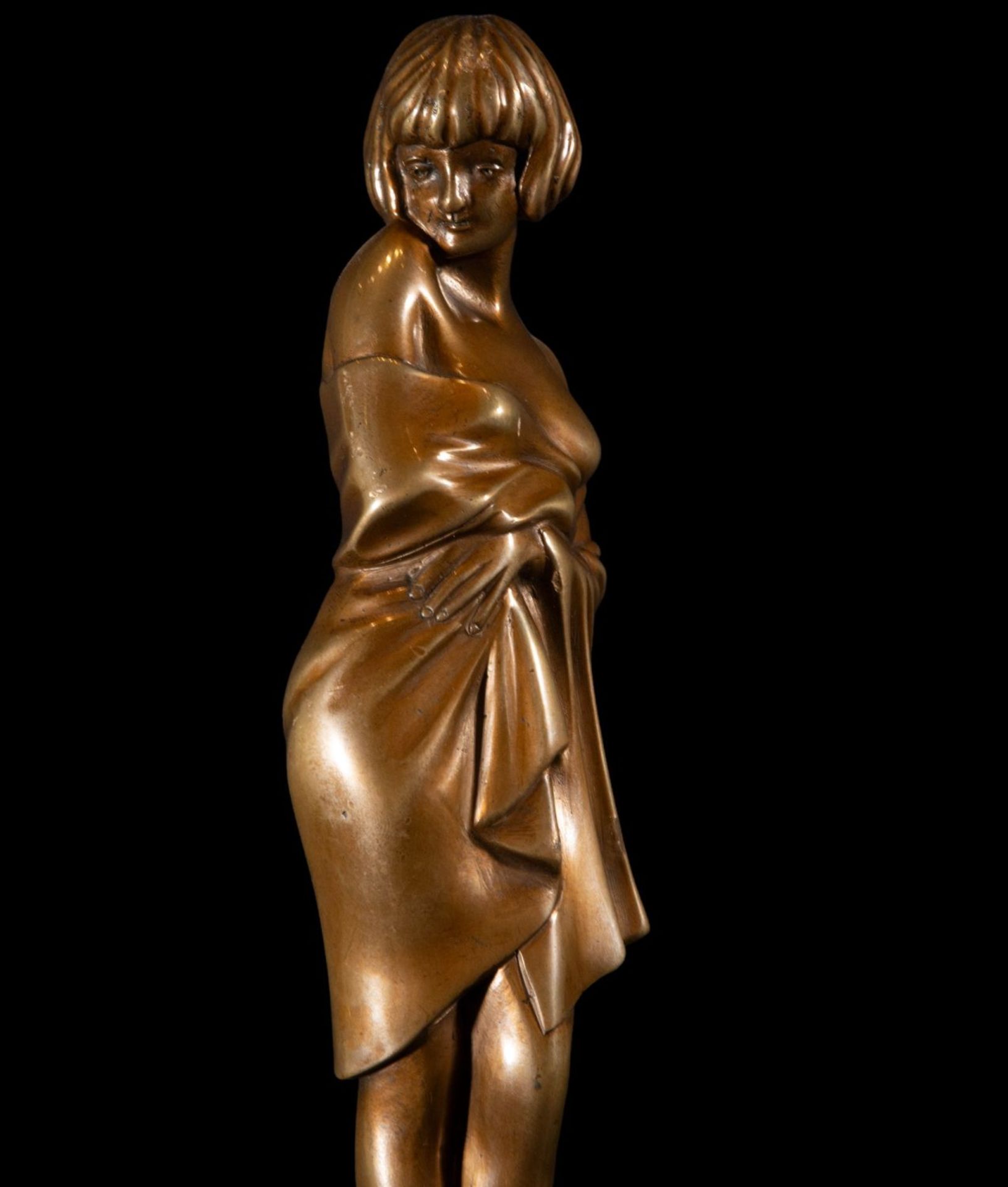 Art Deco Bronze Dancer, 1920s - Image 4 of 7