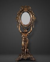 North American Beaux Arts Style Mirror, 19th Century