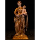 Spectacular sculpture in tabletop carving Virgin and Child Italian Romanist or Brabant, Renaissance 