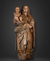 Large Portuguese Renaissance Virgin of the 16th century