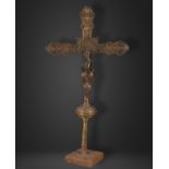 Large Tuscan Gothic Processional Cross of the 15th century