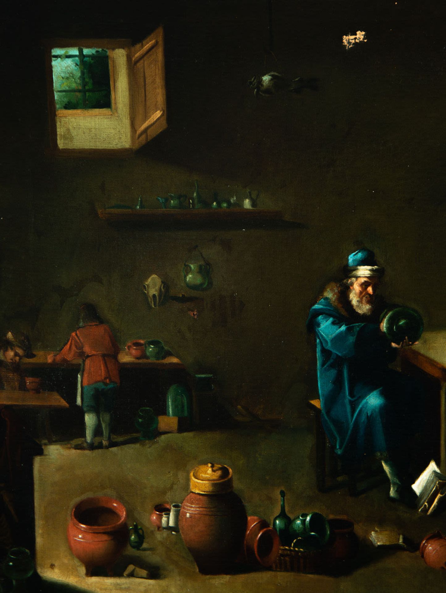 "The Alchemist", circle of David Teniers II (Antwerp, 1610 - Brussels, 1690) - Bild 4 aus 7