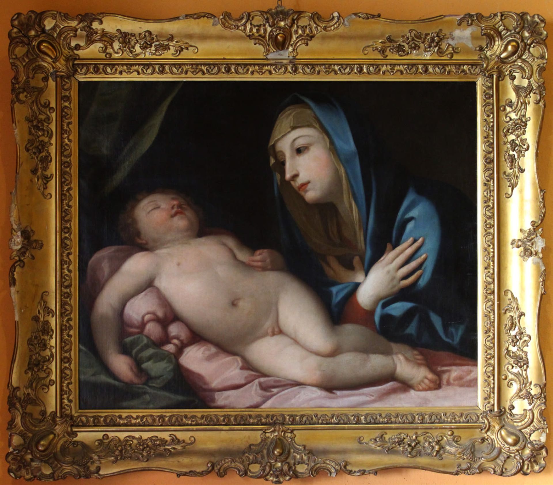 Beautiful Madonna with Child, Italian school by Guido Reni (Bologna, November 4, 1575-Bologna, Augus