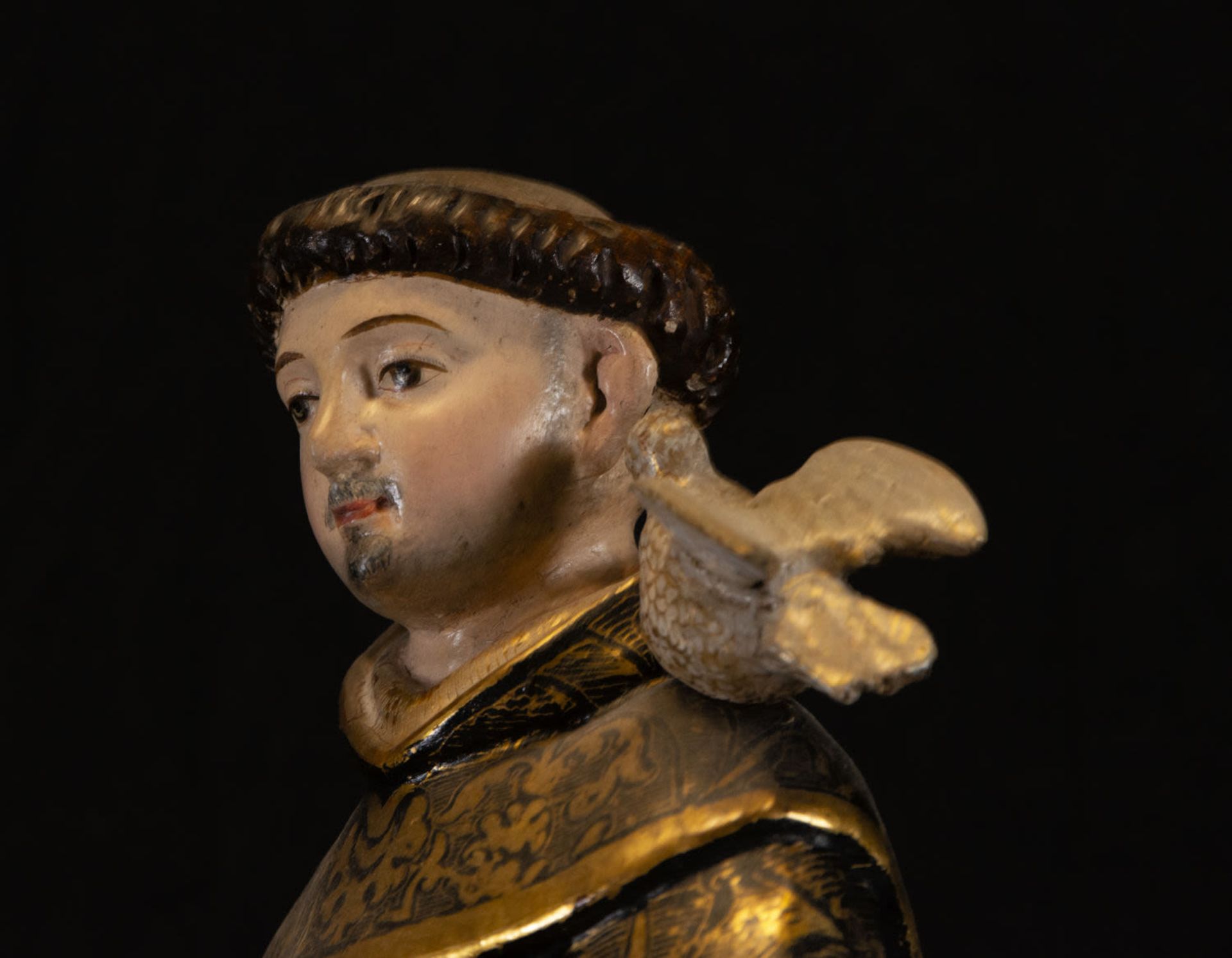 Sculpture of Saint Ambrose, Spanish school, 17th - 18th centuries - Bild 5 aus 6