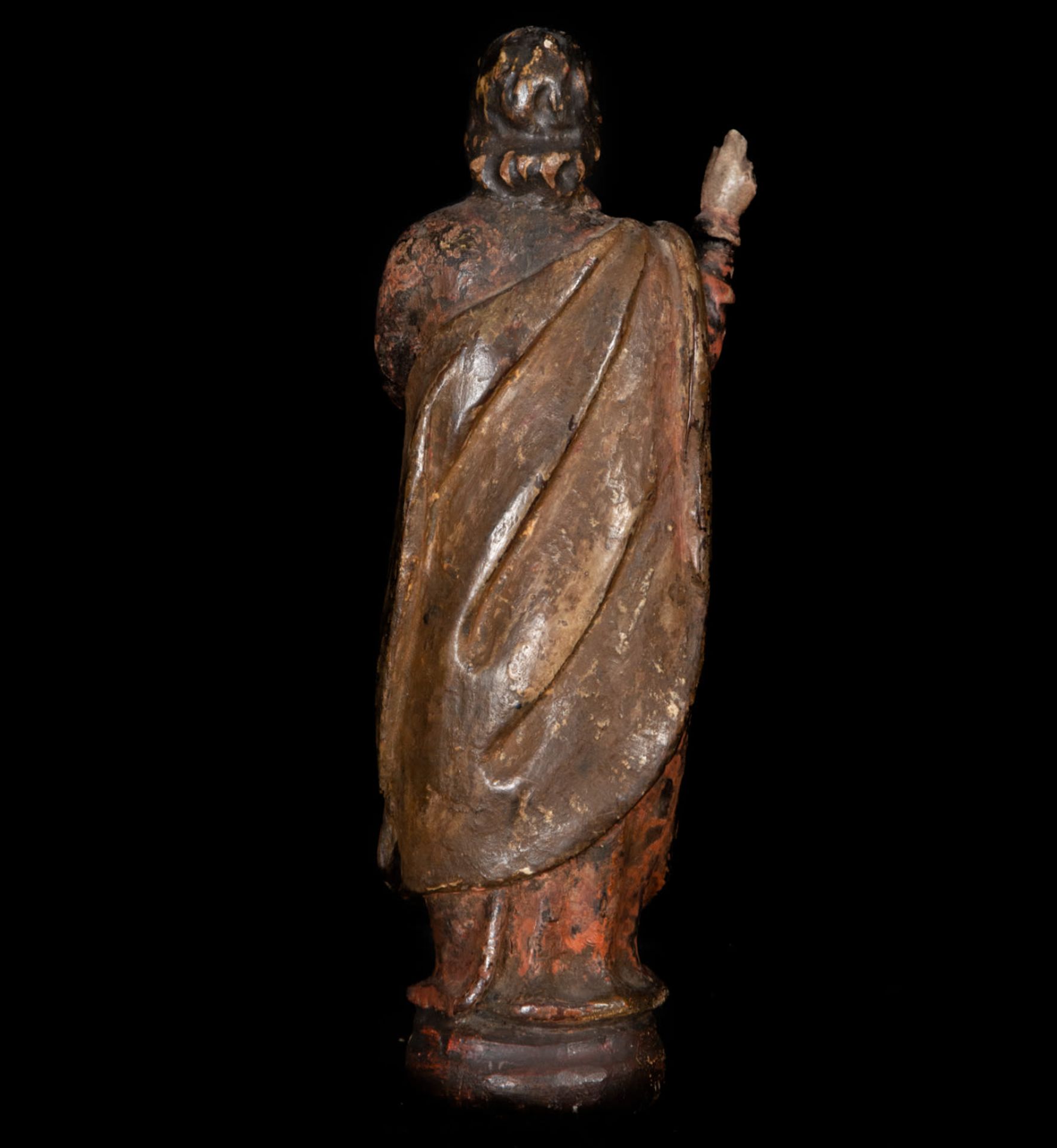 Wooden carving of Saint John the Evangelist, 17th century - Image 5 of 5