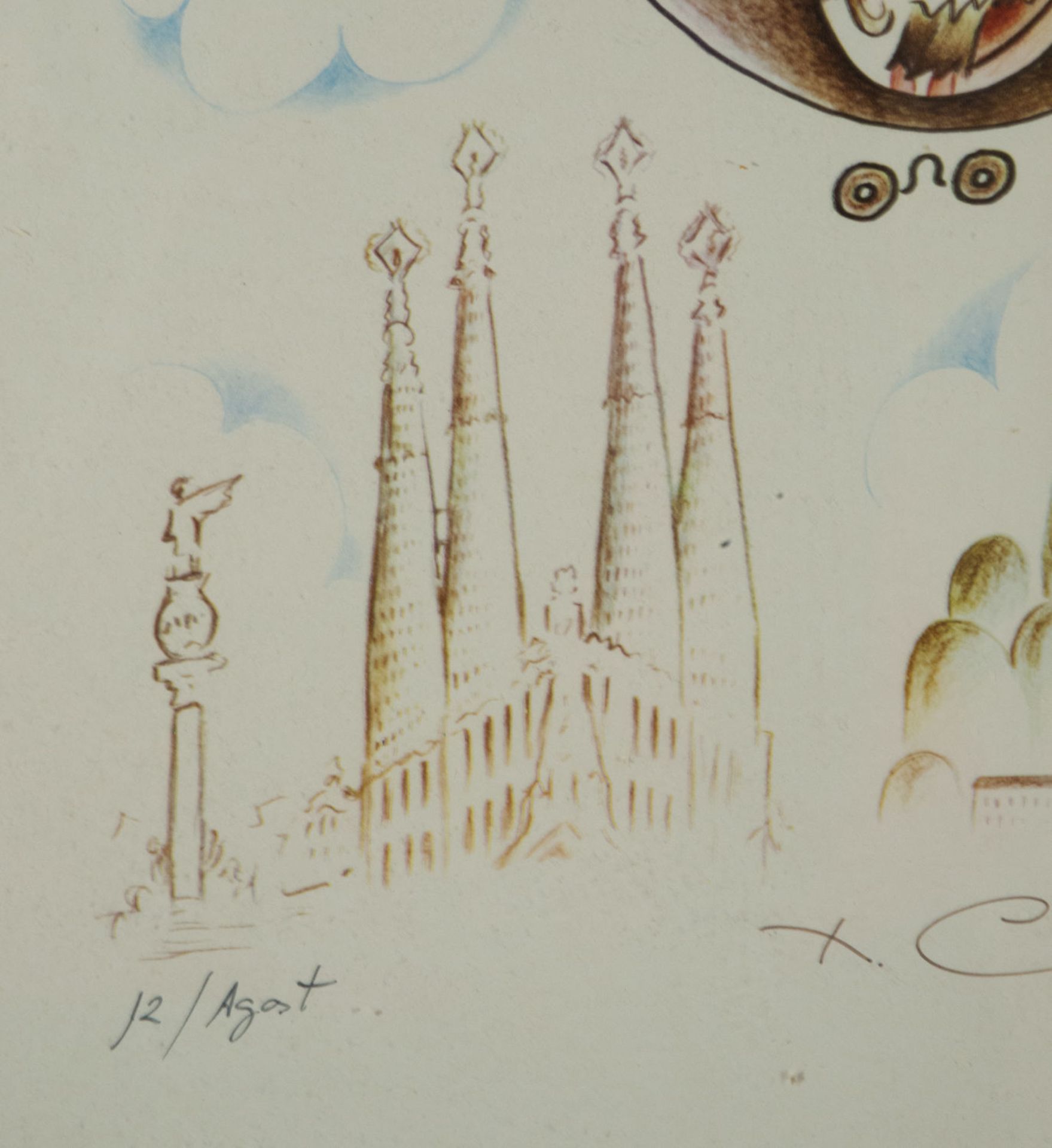 Drawing Xavier Cugat, "Barcelona is Bona", Xavier Cugat (Girona, 1901 - Barcelona, ​​1990) - Bild 5 aus 7