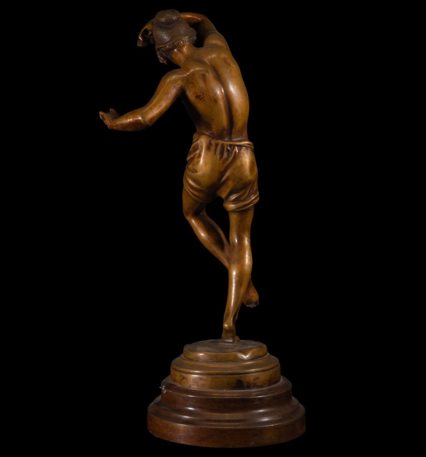 Pair of bronzes of a musician and dancer signed by Albert-Ernest Carrier Belleuse, 19th century - Image 6 of 14