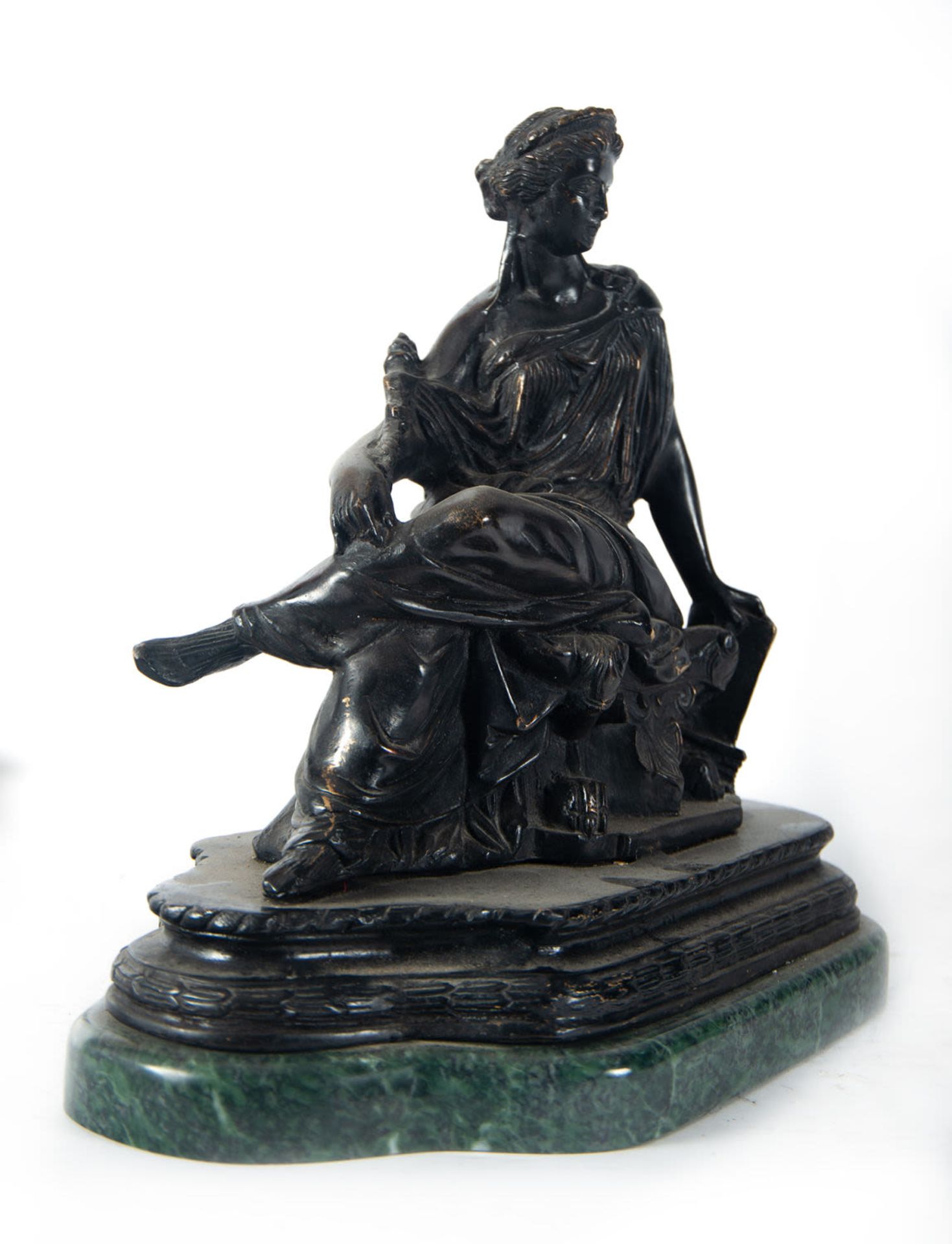 Pair of sculptures in patinated bronze, French school of the 19th century - Bild 2 aus 7