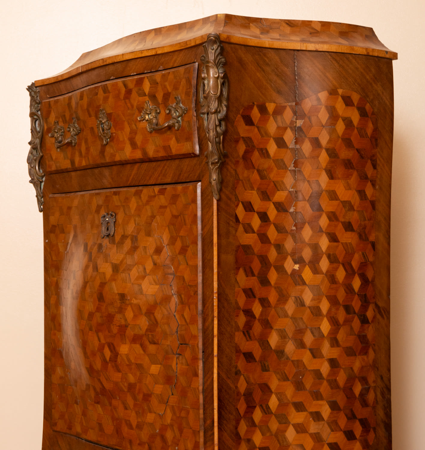 Distinguished Entredos Napoleon III Furniture in ebonized wood and mercury gilded bronze - Image 3 of 5